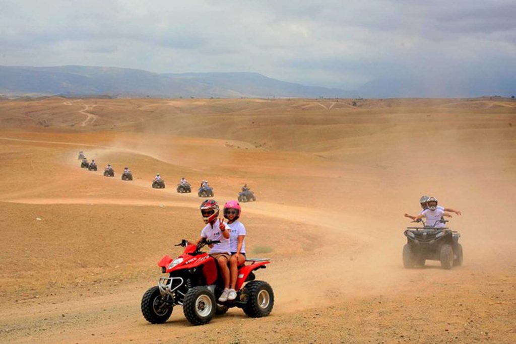 Quad Biking through the Agafay Desert ATV tours