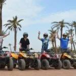 Experience an adrenaline-fueled quad biking adventure in Marrakech, riding across desert dunes, rocky trails, and palm groves with breathtaking views.