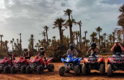 Explore the thrill of riding quads in Marrakech, navigating through desert dunes, rocky trails, and lush palm groves on an exciting off-road adventure.